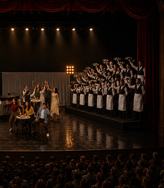 Coro en el escenario